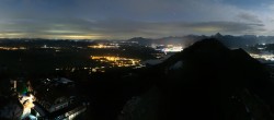 Archiv Foto Webcam Pfronten: Blick von der Burgruine Falkenstein 03:00