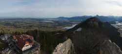 Archiv Foto Webcam Pfronten: Blick von der Burgruine Falkenstein 09:00