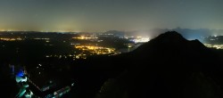 Archiv Foto Webcam Pfronten: Blick von der Burgruine Falkenstein 01:00