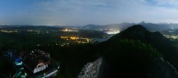 Archiv Foto Webcam Pfronten: Blick von der Burgruine Falkenstein 01:00