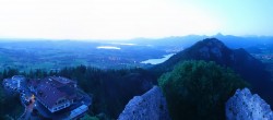 Archiv Foto Webcam Pfronten: Blick von der Burgruine Falkenstein 03:00