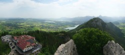 Archiv Foto Webcam Pfronten: Blick von der Burgruine Falkenstein 09:00