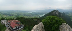 Archiv Foto Webcam Pfronten: Blick von der Burgruine Falkenstein 13:00