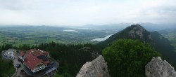 Archiv Foto Webcam Pfronten: Blick von der Burgruine Falkenstein 17:00