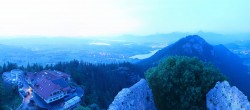 Archiv Foto Webcam Pfronten: Blick von der Burgruine Falkenstein 22:00
