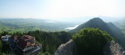 Archiv Foto Webcam Pfronten: Blick von der Burgruine Falkenstein 02:00