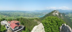 Archiv Foto Webcam Pfronten: Blick von der Burgruine Falkenstein 10:00