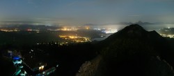 Archiv Foto Webcam Pfronten: Blick von der Burgruine Falkenstein 23:00