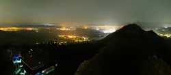 Archiv Foto Webcam Pfronten: Blick von der Burgruine Falkenstein 01:00