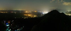 Archiv Foto Webcam Pfronten: Blick von der Burgruine Falkenstein 01:00