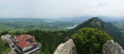 Archiv Foto Webcam Pfronten: Blick von der Burgruine Falkenstein 11:00