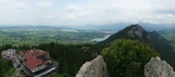 Archiv Foto Webcam Pfronten: Blick von der Burgruine Falkenstein 13:00