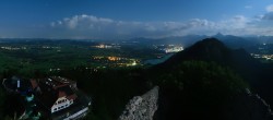 Archiv Foto Webcam Pfronten: Blick von der Burgruine Falkenstein 01:00