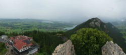 Archiv Foto Webcam Pfronten: Blick von der Burgruine Falkenstein 11:00