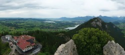 Archiv Foto Webcam Pfronten: Blick von der Burgruine Falkenstein 13:00
