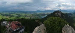 Archiv Foto Webcam Pfronten: Blick von der Burgruine Falkenstein 17:00