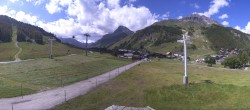 Archiv Foto Webcam Val d&#39;Isère: Übungspisten im Tal 11:00