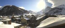 Archiv Foto Webcam Val d&#39;Isère Dorf 13:00