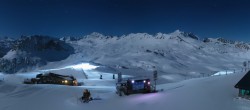 Archiv Foto Webcam Val d&#39;Isère: Rocher de Bellevarde 23:00