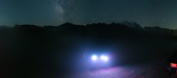 Archiv Foto Webcam Val d&#39;Isère: Rocher de Bellevarde 23:00