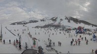 Archiv Foto Webcam Sestriere: Kinderland Jolly und Weltcupstrecke 13:00