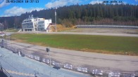 Archiv Foto Webcam Biathlon Arena Nové Město - Blick zum Schießstand 09:00