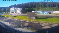 Archiv Foto Webcam Biathlon Arena Nové Město - Blick zum Schießstand 17:00