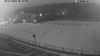 Archiv Foto Webcam Biathlon Arena Nové Město - Blick zum Schießstand 05:00