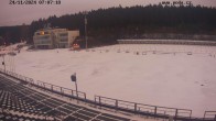 Archiv Foto Webcam Biathlon Arena Nové Město - Blick zum Schießstand 06:00