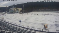 Archiv Foto Webcam Biathlon Arena Nové Město - Blick zum Schießstand 09:00