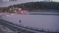 Archiv Foto Webcam Biathlon Arena Nové Město - Blick zum Schießstand 06:00