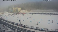 Archiv Foto Webcam Biathlon Arena Nové Město - Blick zum Schießstand 09:00