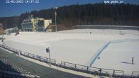 Archiv Foto Webcam Biathlon Arena Nové Město - Blick zum Schießstand 09:00