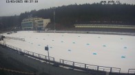 Archiv Foto Webcam Biathlon Arena Nové Město - Blick zum Schießstand 07:00