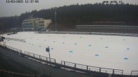 Archiv Foto Webcam Biathlon Arena Nové Město - Blick zum Schießstand 11:00