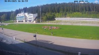 Archiv Foto Webcam Biathlon Arena Nové Město - Blick zum Schießstand 15:00