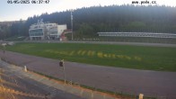Archiv Foto Webcam Biathlon Arena Nové Město - Blick zum Schießstand 05:00