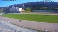 Archiv Foto Webcam Biathlon Arena Nové Město - Blick zum Schießstand 07:00