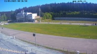 Archiv Foto Webcam Biathlon Arena Nové Město - Blick zum Schießstand 07:00