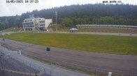 Archiv Foto Webcam Biathlon Arena Nové Město - Blick zum Schießstand 09:00