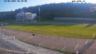 Archiv Foto Webcam Biathlon Arena Nové Město - Blick zum Schießstand 05:00