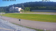Archiv Foto Webcam Biathlon Arena Nové Město - Blick zum Schießstand 07:00