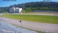 Archiv Foto Webcam Biathlon Arena Nové Město - Blick zum Schießstand 09:00