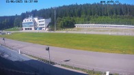 Archiv Foto Webcam Biathlon Arena Nové Město - Blick zum Schießstand 15:00