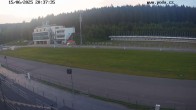 Archiv Foto Webcam Biathlon Arena Nové Město - Blick zum Schießstand 19:00