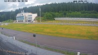 Archiv Foto Webcam Biathlon Arena Nové Město - Blick zum Schießstand 05:00