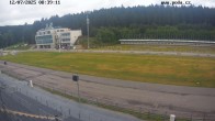 Archiv Foto Webcam Biathlon Arena Nové Město - Blick zum Schießstand 07:00