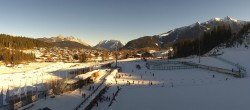 Archiv Foto Webcam Nordisches Zentrum Seefeld mit Schanze und Loipen 09:00