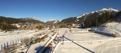 Archiv Foto Webcam Nordisches Zentrum Seefeld mit Schanze und Loipen 14:00