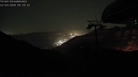 Archived image Webcam Leukerbad, Schwalbennest chairlift 19:00